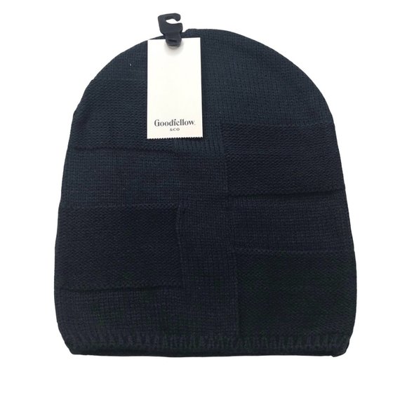 Goodfellow and Co Men's Knit Hat Navy Blue Textured New - Picture 1 of 8